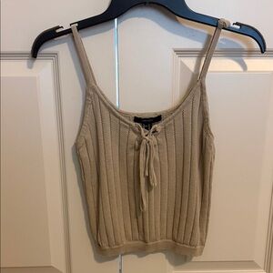 Forever 21 Beige Knit Tank Top size M